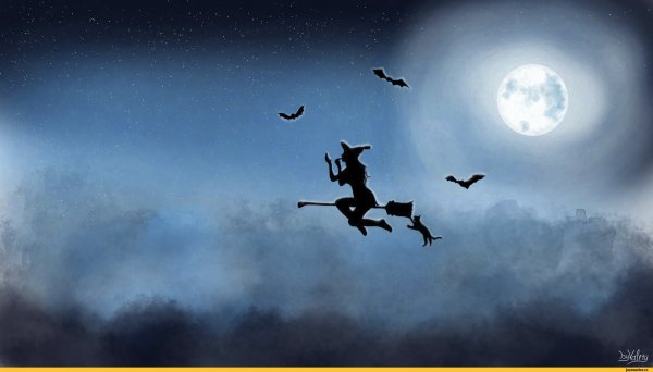 В небе ночные ведьмы