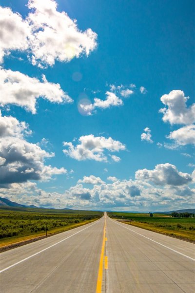 Дорога в степи США