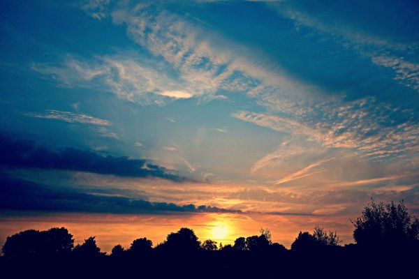 Небо облака закат