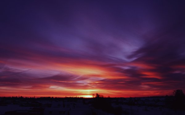 Вечернее небо закат