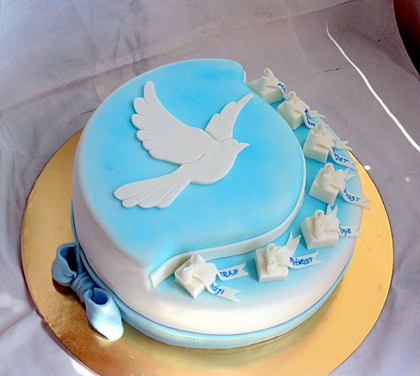 Торт с голубями для мужчин