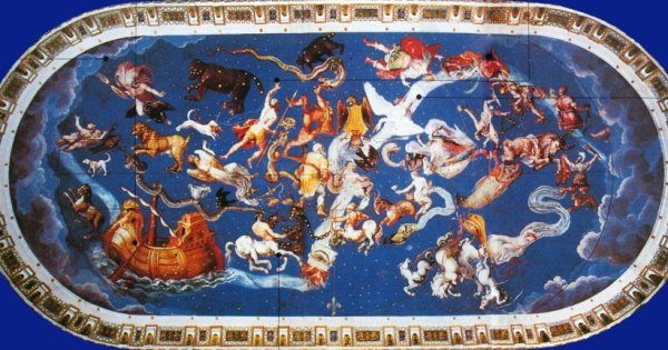 Карта созвездий древней Греции