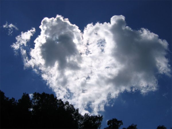 Облако в виде сердца