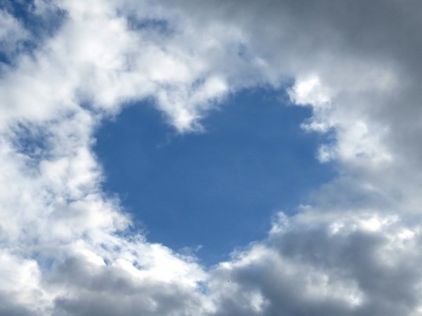 Облако в виде сердца