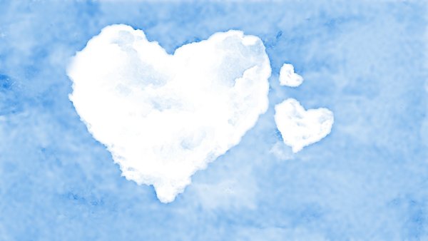 Сердечко из облаков