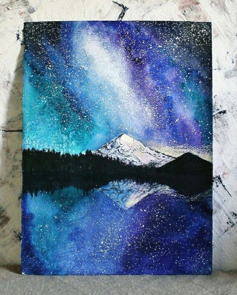 Космос акварелью