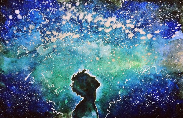 Космос акварелью