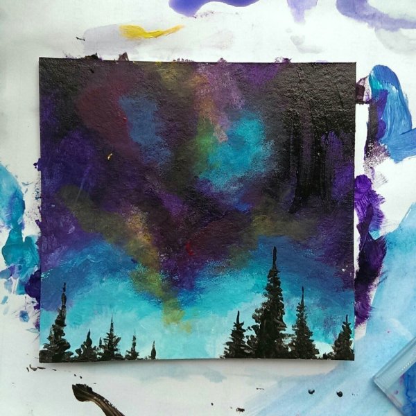 Рисунки акварелью и гуашью