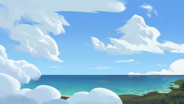 Облака Рисованные