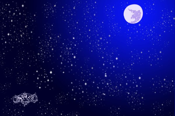 Звездное небо мультяшное