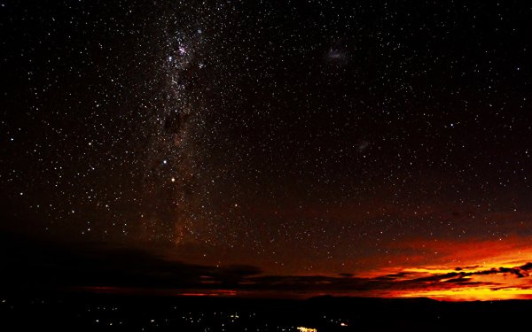 Ночное звездное небо