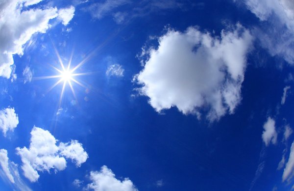 Фон небо лучи