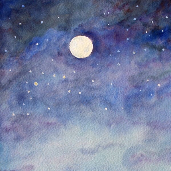 Рисунок ночного неба