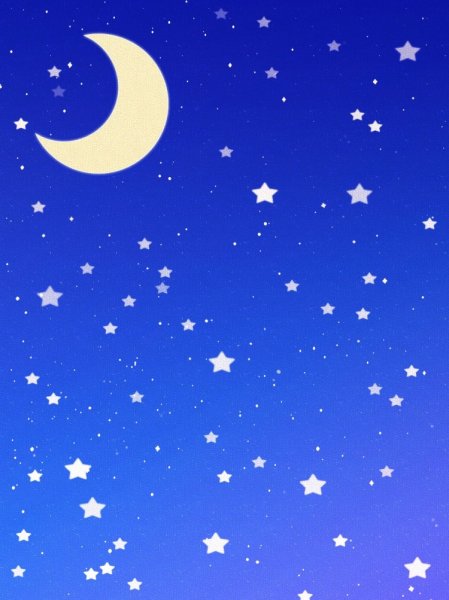 Ночное небо пастелью