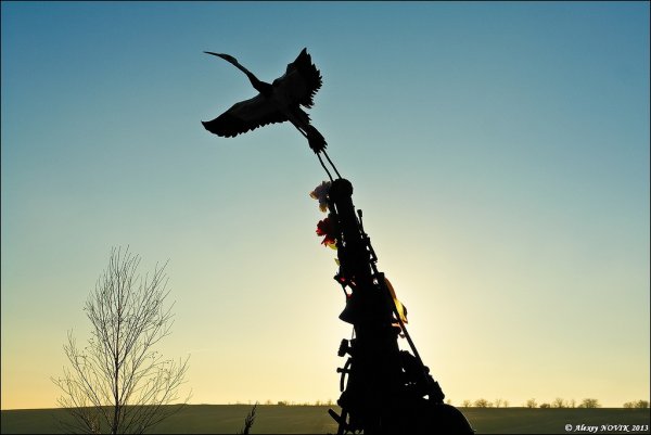 Солдаты превращаются в журавлей