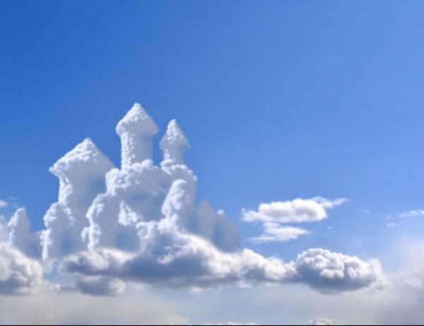 Лицо из облаков