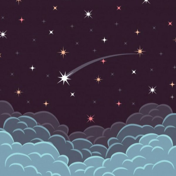 Мультяшные звезды на небе