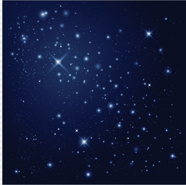 Векторное звездное небо