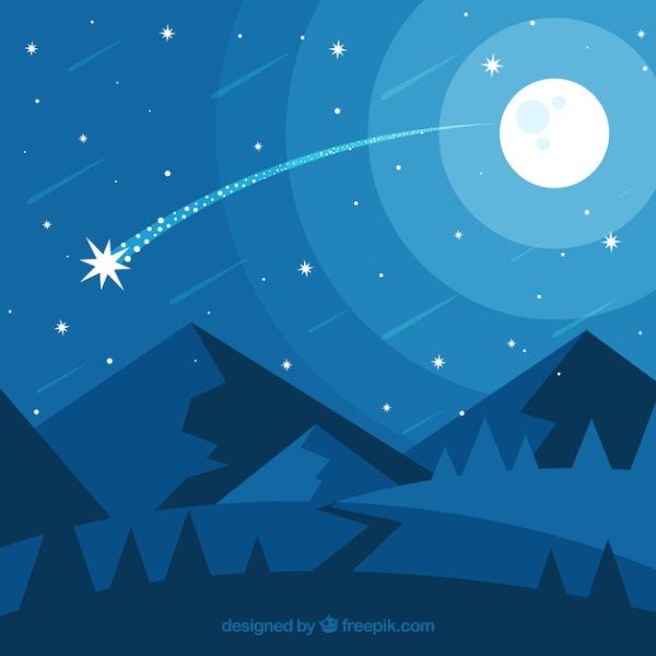 Звезда Падающая Flat