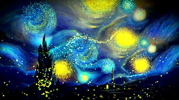 Звездная ночь абстракция