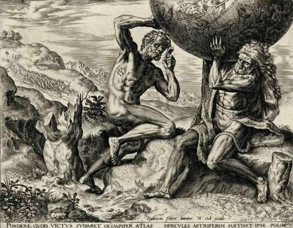 Титан атлас и Геракл