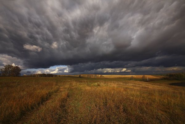 Тучи осенью