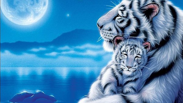 Японский художник Кентаро Нишино тигр