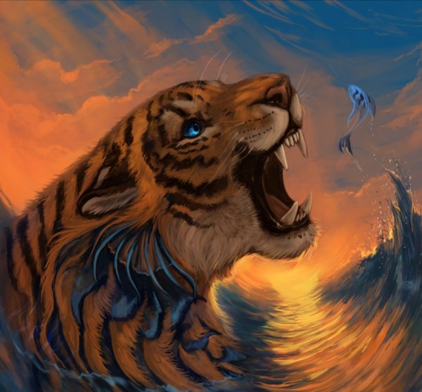 Обои на ПК тигр