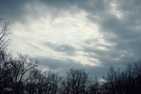 Красивое пасмурное небо