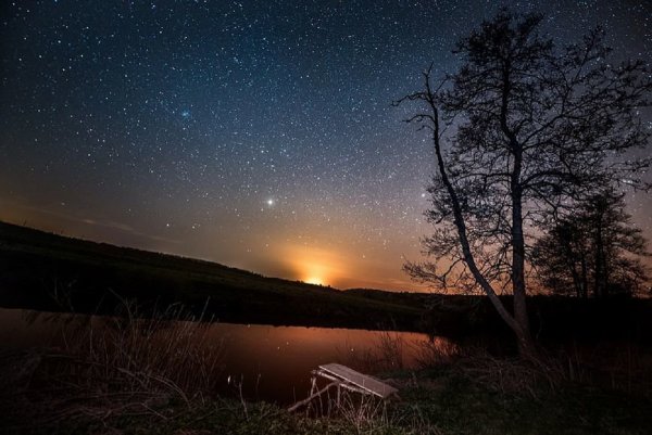 Звездное небо в деревне