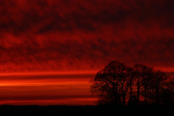 Красное небо