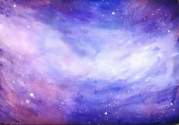 Правополушарное рисование космос