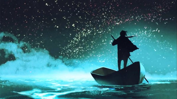 На лодке по небу