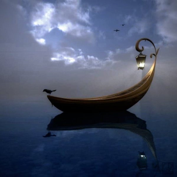 Отражение заката в воде