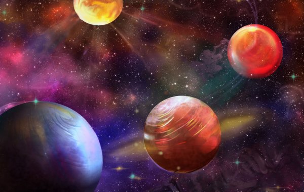 Космос звезды планеты