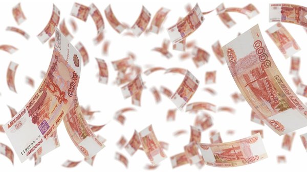 Деньги падают гиф