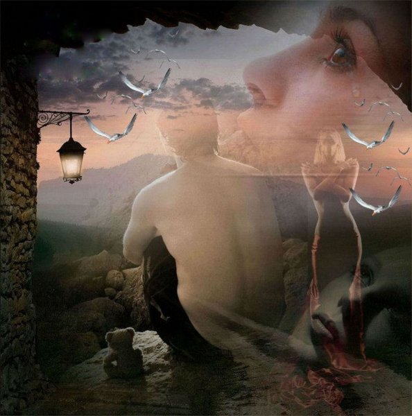 Девушка плачет у окна