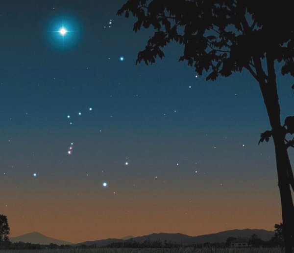 Созвездие Бетельгейзе на небе