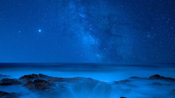 Море ночью обои