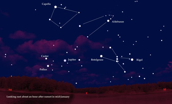 Созвездие Ориона и Альдебаран