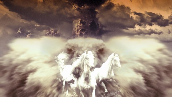 Кони в облаках