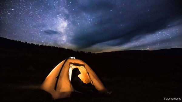 Ночь в палатке под звездами