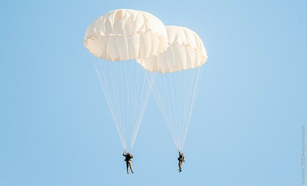 Парашютисты в небе