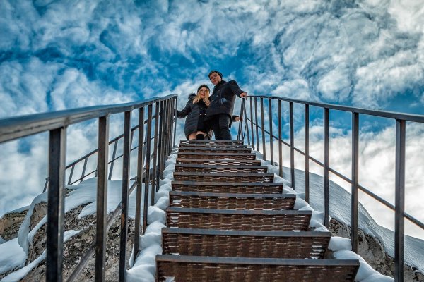 Лестница в небеса с ангелом