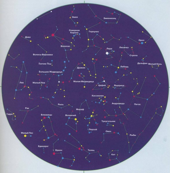 Созвездие Орион на карте