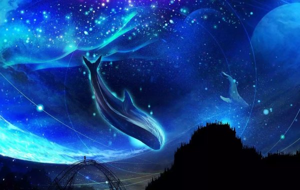 Киты в небе космос