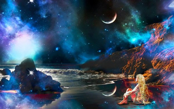 Картины фэнтези космос