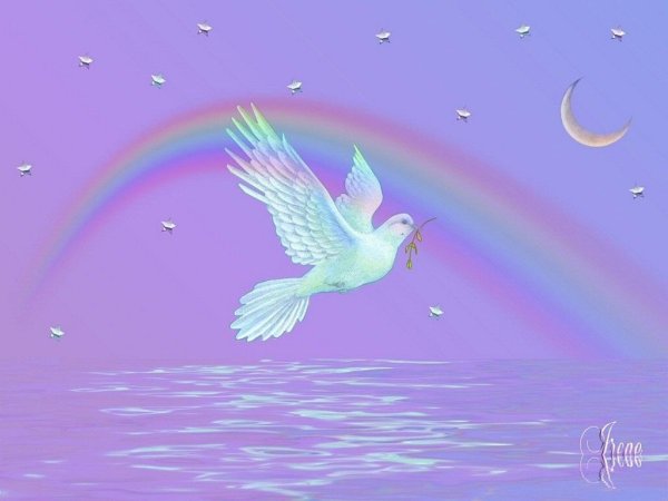 Небо и Радуга фиолетовый цвет