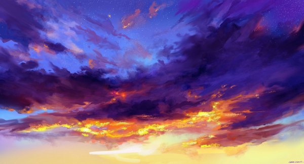 Голубое небо аниме