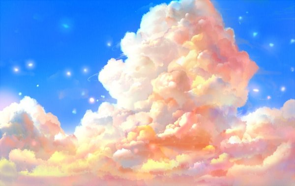 Белое небо арт